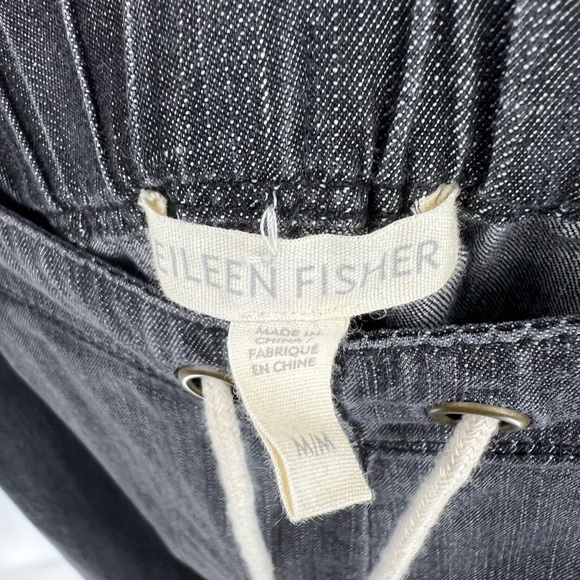 Eileen Fisher gray chambray pull on pant - Picture 7 of 8